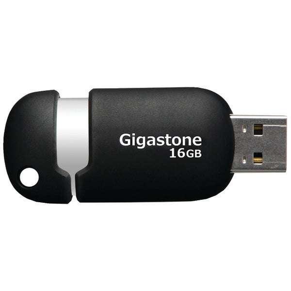 GIGASTONE(R) 16GB FLSH DRVE BLK
