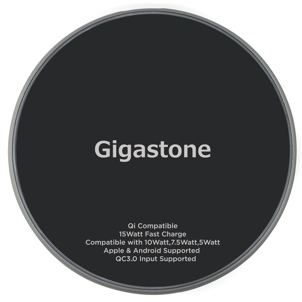 GIGASTONE(R) 9V WIRELESS CHARGER BLK