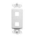 INSERT, DECOREX, 2-PORT, WHITE