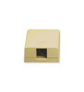 SURFACE MOUNT BOX, 1-PORT, IVORY