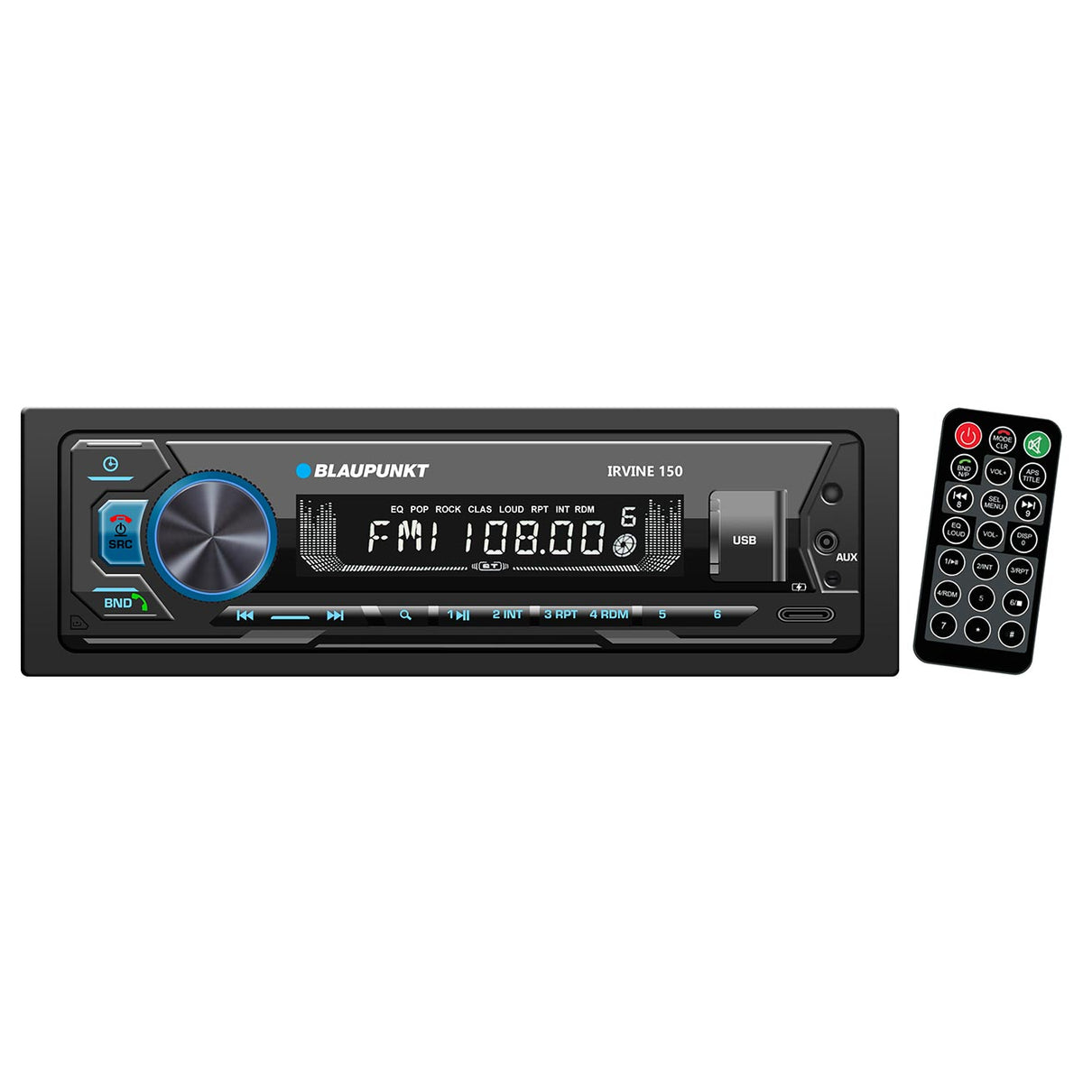 Blaupunkt Detachable Face Mechless AM/FM Receiver with Bluetooth USB/SD Inputs & Remote