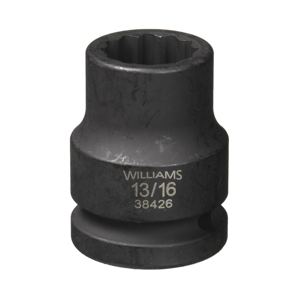 Williams 13/16″ Shallow Impact Socket 3/4″ Drive 12 Point