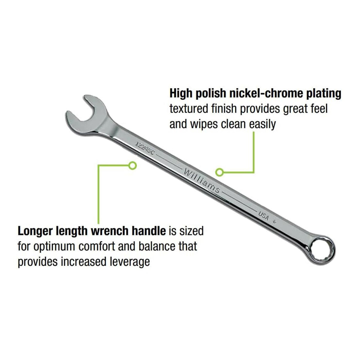 Williams SAE Combination Wrench Set (11 Piece)