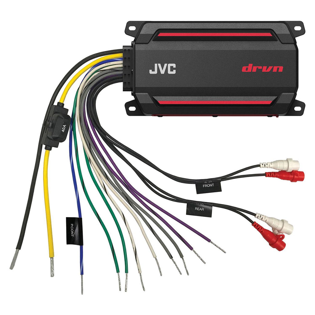 JVC Compact Marine/Powersport 4 Channel Amplifier 600W Max
