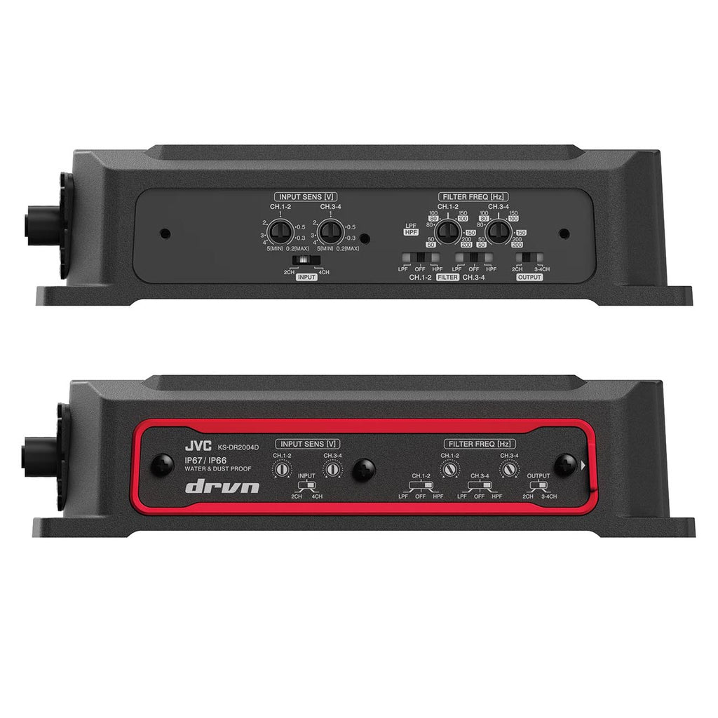 JVC Compact Marine/Powersport 4 Channel Amplifier 600W Max