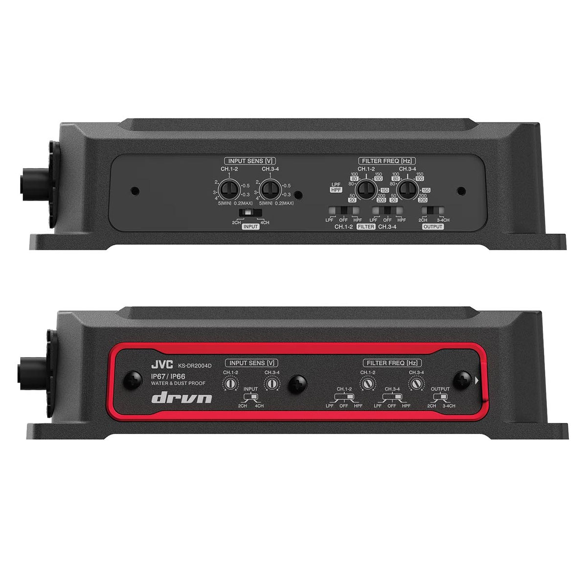 JVC Compact Marine/Powersport 4 Channel Amplifier 600W Max