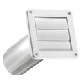 LAMBRO(R) 4IN LVR VNT W/TL PIPE WHT