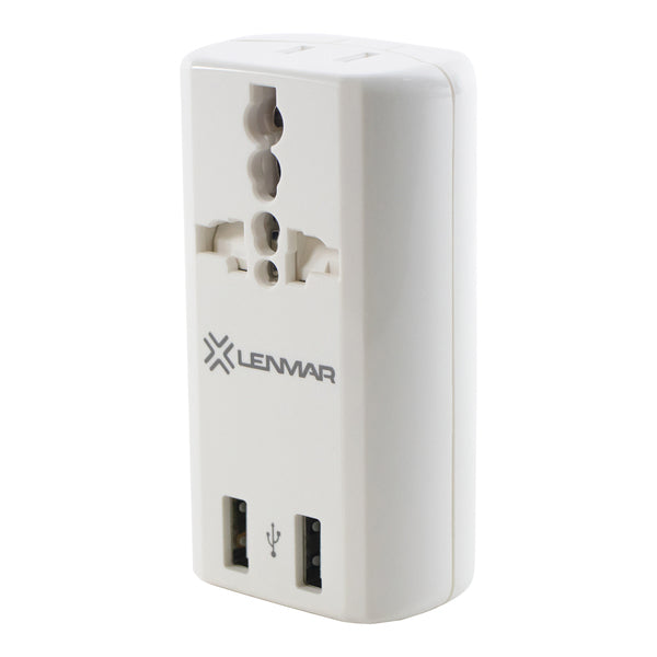 LENMAR ALL-IN1 ADPTR W/USB WHT
