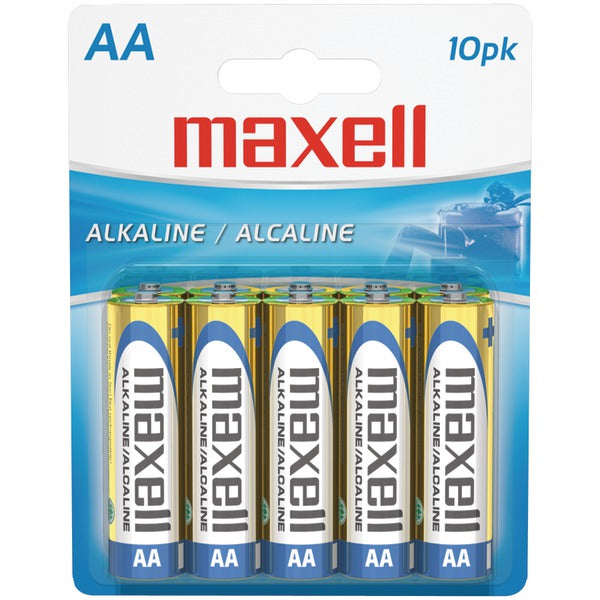 MAXELL(R) AA 10PK CARDED BATTERIES