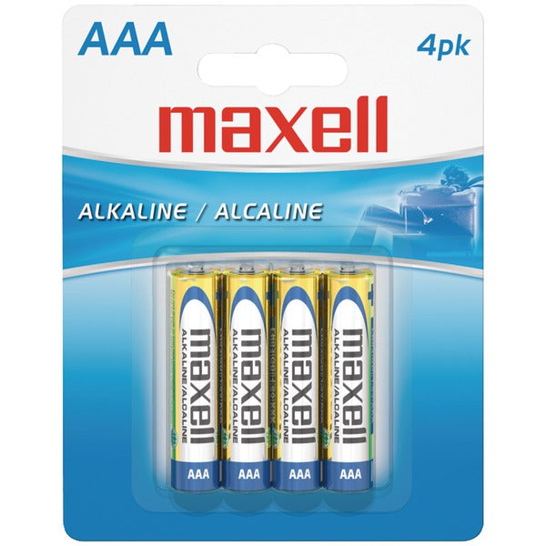 MAXELL(R) AAA 4PK CARDED BATTERIES