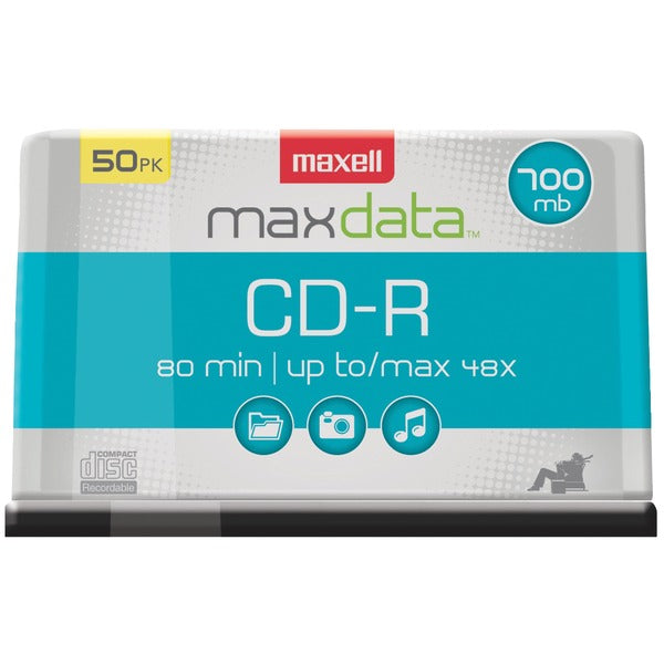 MAXELL(R) 80MIN 50PK CDR SPINDLE