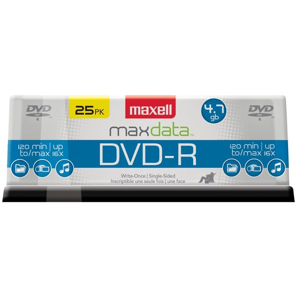 MAXELL(R) 4.7GB DVD-R 25CT SPINDLE