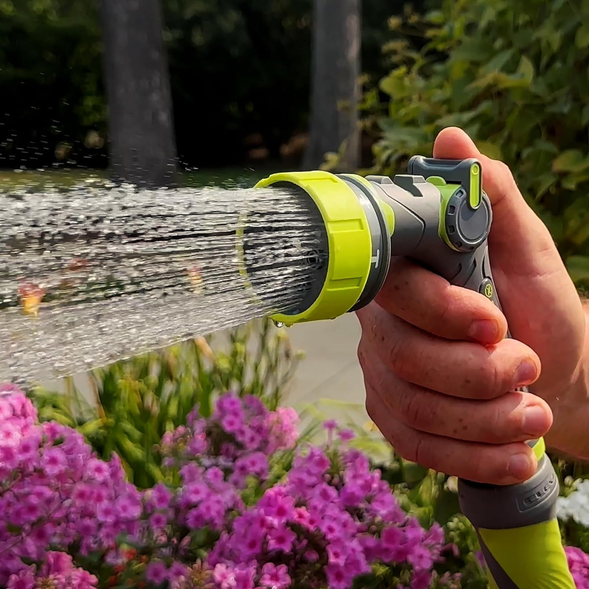 Flexzilla® Heavy Duty 7-Pattern Adjustable Flow Garden Hose Nozzle (Boxed)