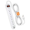 DIGITAL ENERGY(R) 25FT 2USB SRG PT STRP WHT