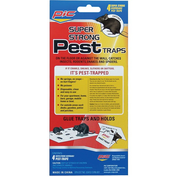 PIC(R) GLUE PEST TRAP 4PK