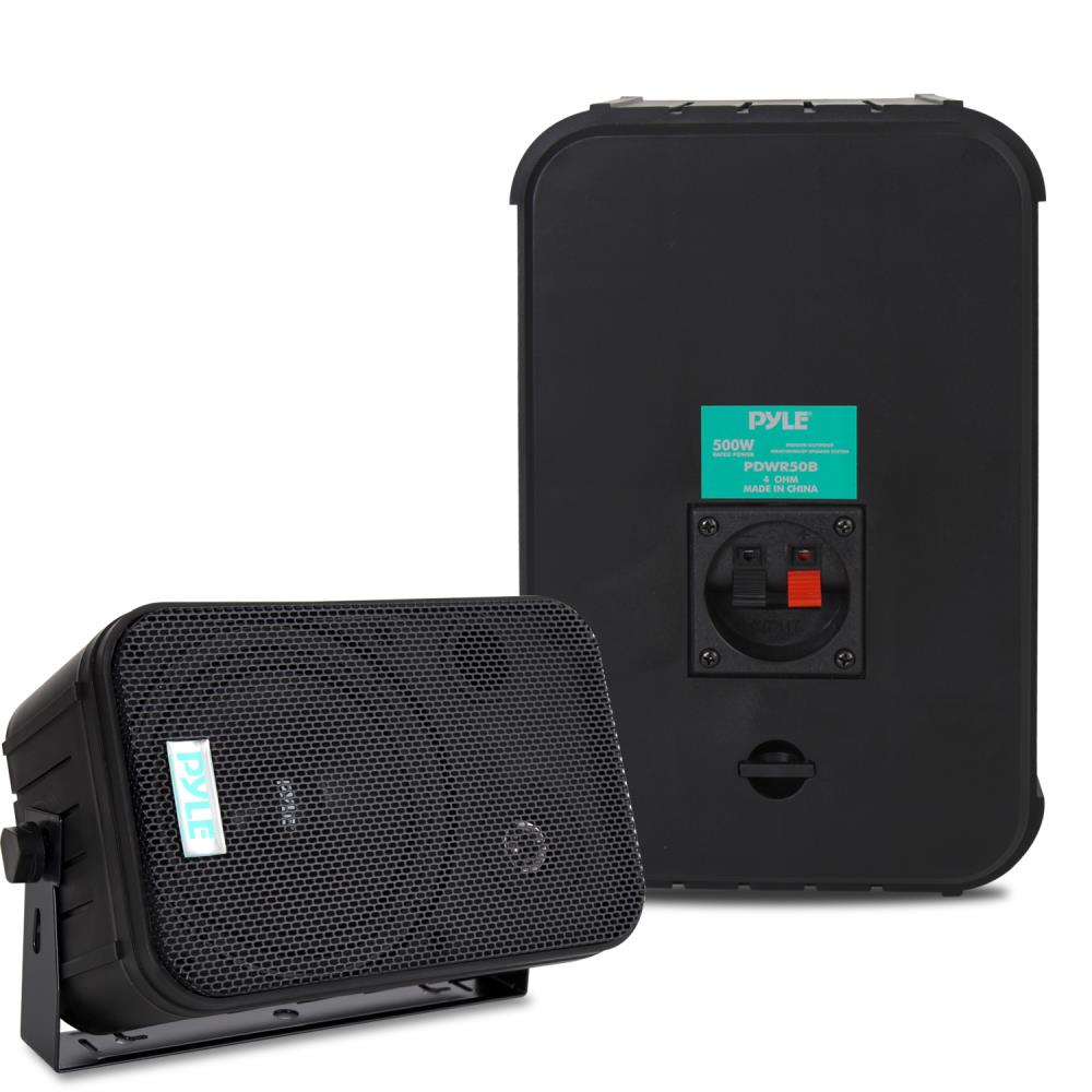 Pyle 6.5" Indoor / Outdoor 2-Way Speakers (Black)