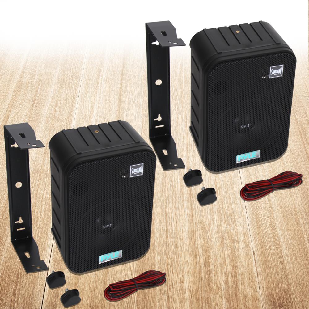 Pyle 6.5" Indoor / Outdoor 2-Way Speakers (Black)
