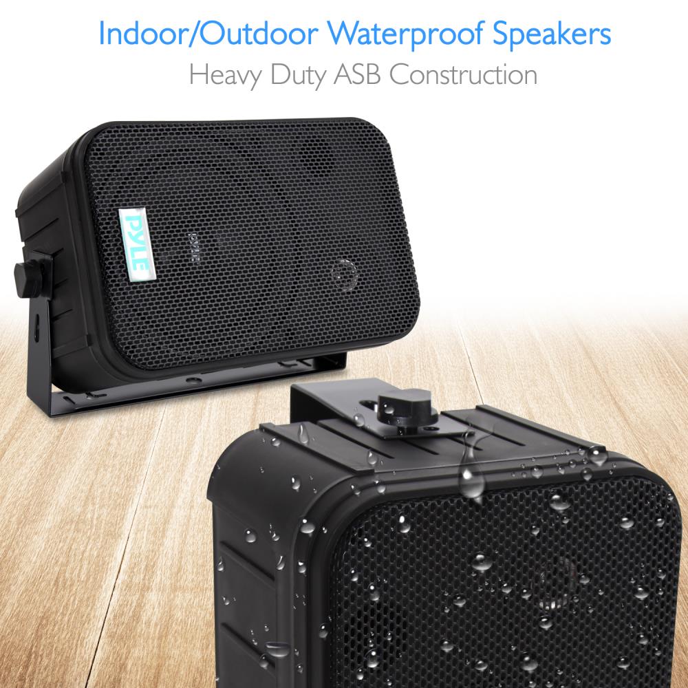 Pyle 6.5" Indoor / Outdoor 2-Way Speakers (Black)
