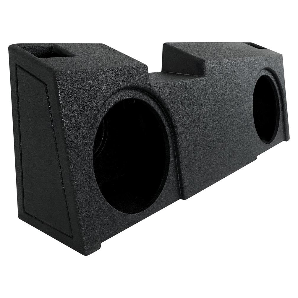 QPower “QBOMB” Chevy/GMC Crew Cab or Double Cab ’19-'24 Dual 10″ Vented Empty Woofer Box