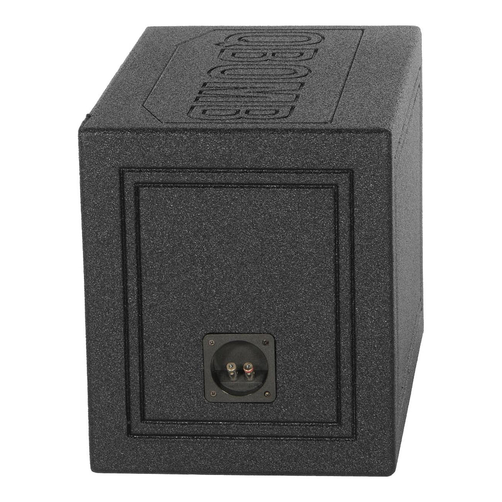Qpower Single 12" Triangle Ported Finished w/Bed Liner