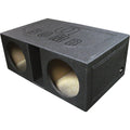 Qpower Dual 12" Vented Extra Large SPL Woofer Box "Q Bomb"