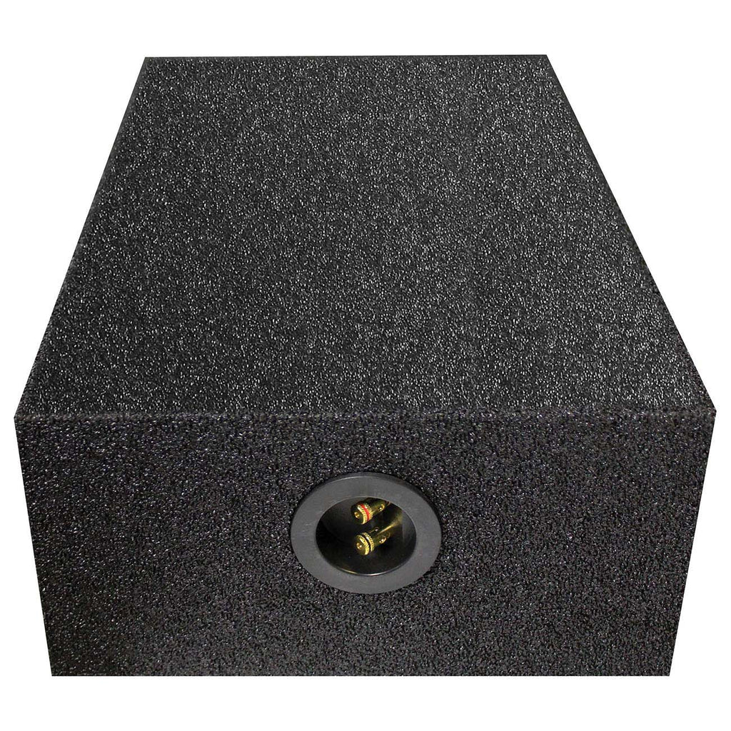 QPower "QBOMB" Single 12" Sealed Downfire or Behind Seat Empty Woofer Enclosure