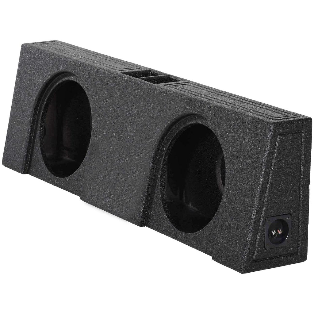 Qpower QBOMB Dual 10" Vented Empty Box Behind Seat Mount