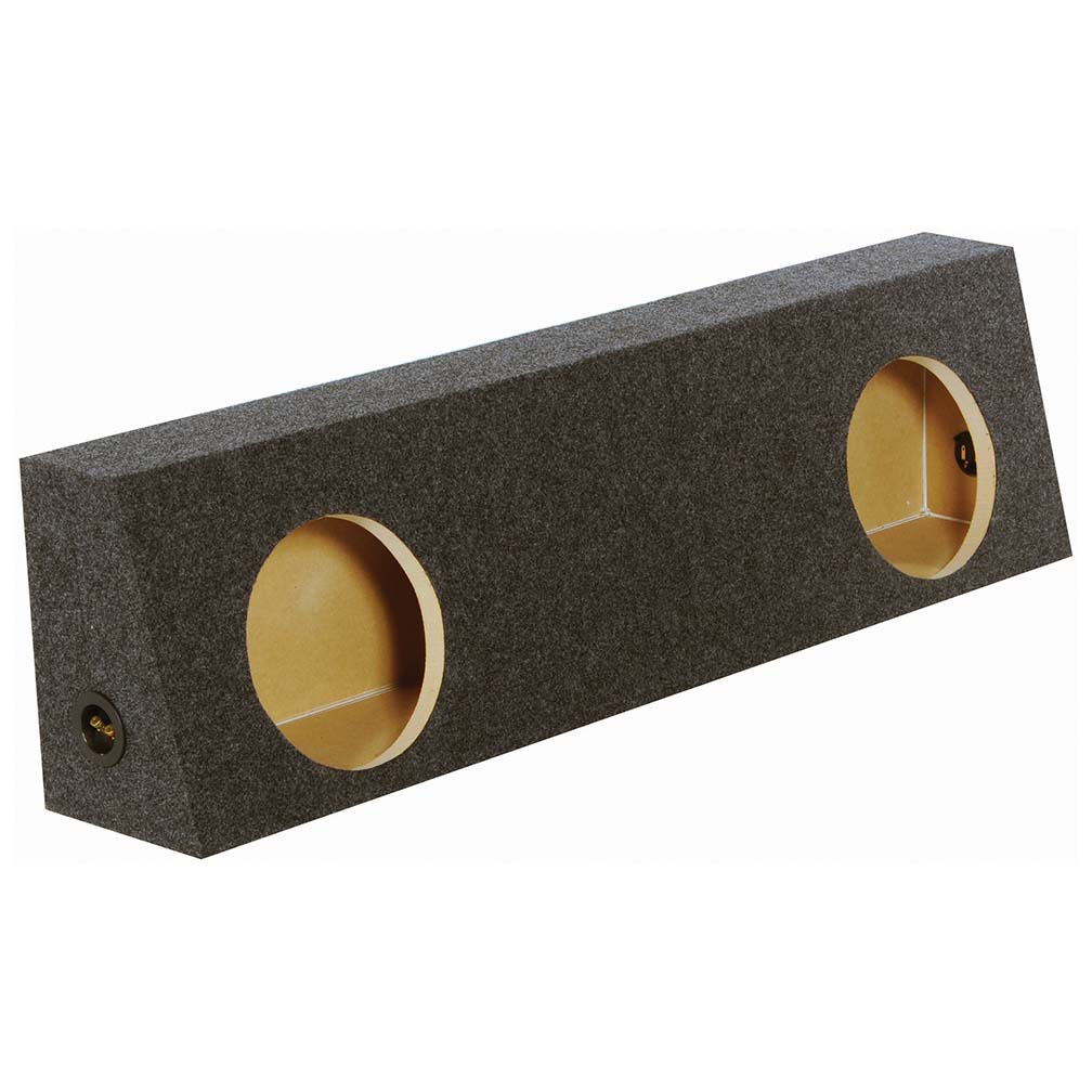 QPower Dual 12" Sealed Heavy Duty Empty Woofer Box