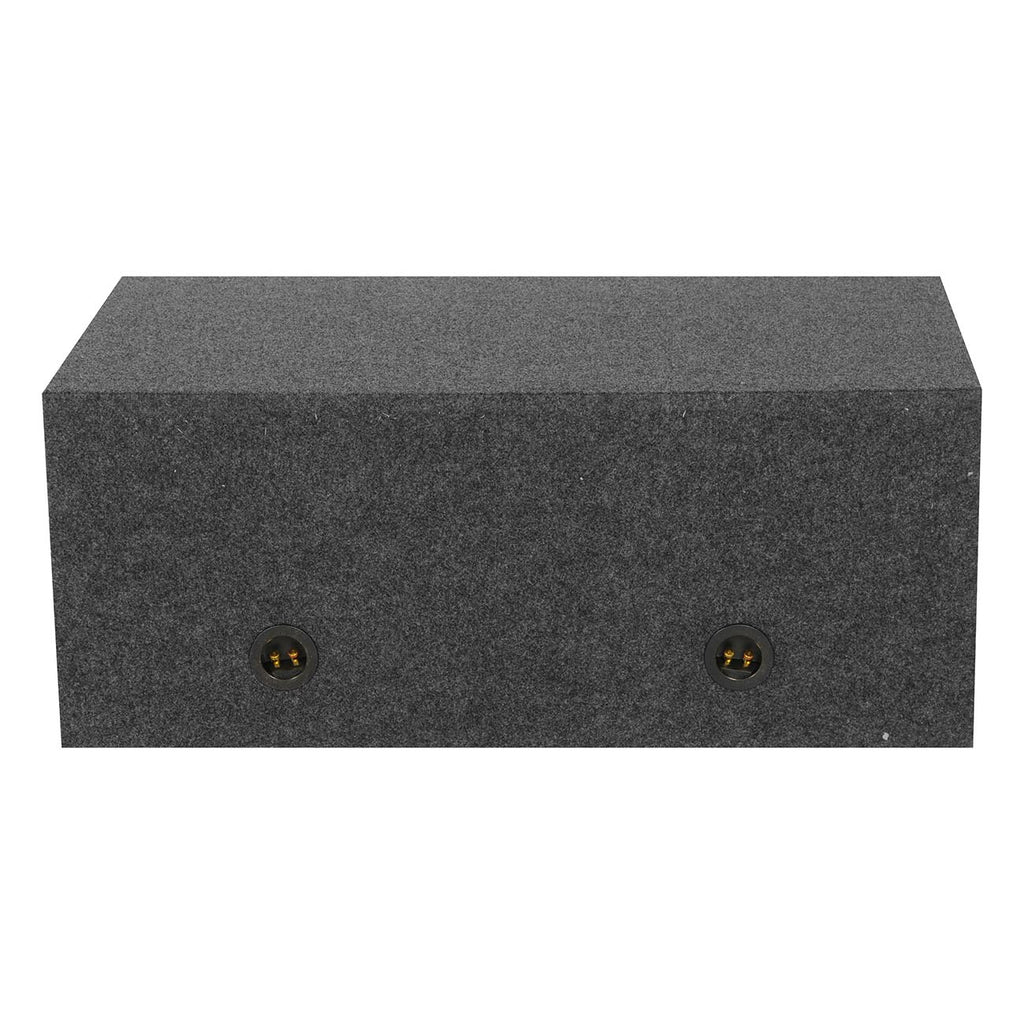 QPower Dual 12″ Large Slot-Ported Heavy-Duty Empty Woofer Box