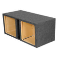 QPower Dual Square 15" Slot-Ported Heavy Duty Empty Woofer Box