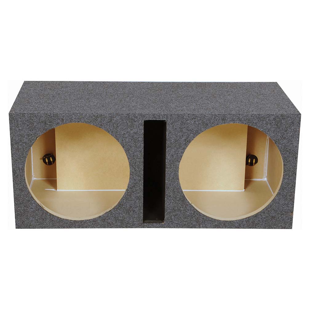 QPower Dual 15" Slot-Ported Heavy Duty Empty Woofer Box