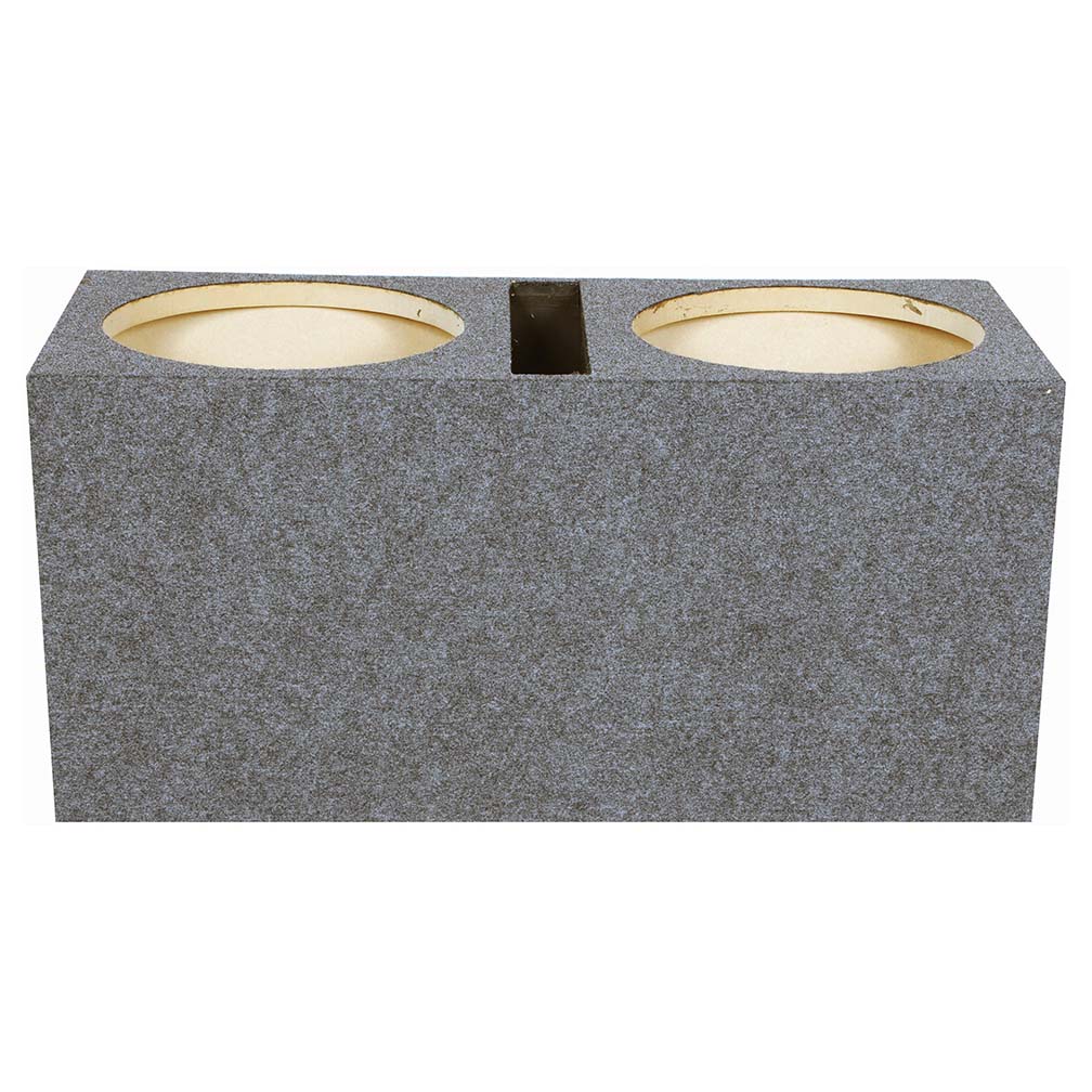 QPower Dual 15" Slot-Ported Heavy Duty Empty Woofer Box