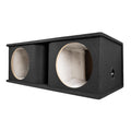 QPower Dual 12″ Curved Vent Port Empty Woofer Enclosure