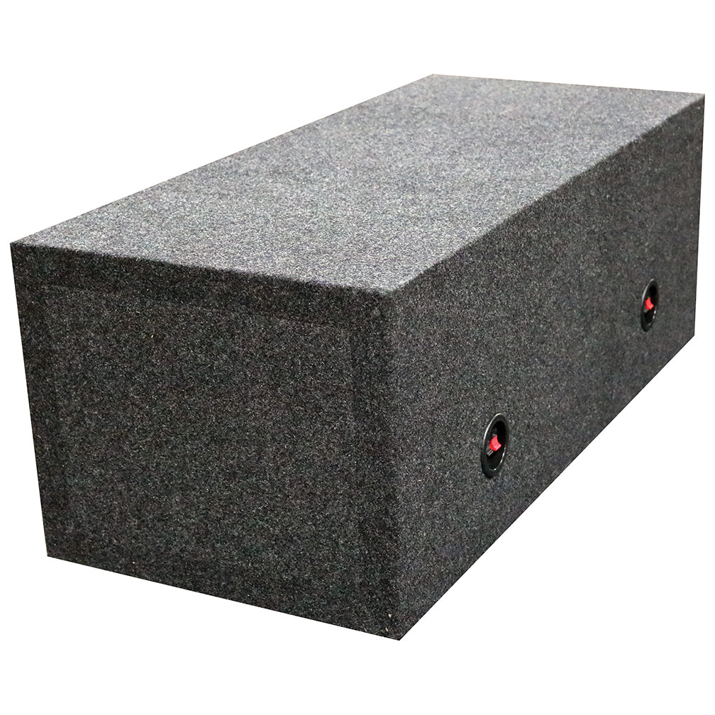 Dual 15″ Sealed Heavy Duty Square Empty Woofer Box