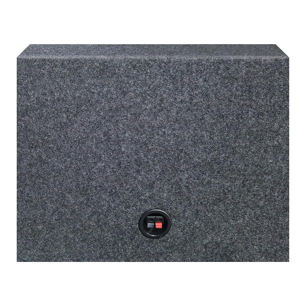 *TW12* EMPTY SPLIT WOOFER BOX ANGLE 12"; Mounts behind seat