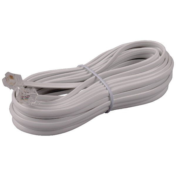 RCA 25FT PHN LINE CORD WHT