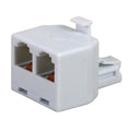 RCA DUPLEX MOD JACK WHT