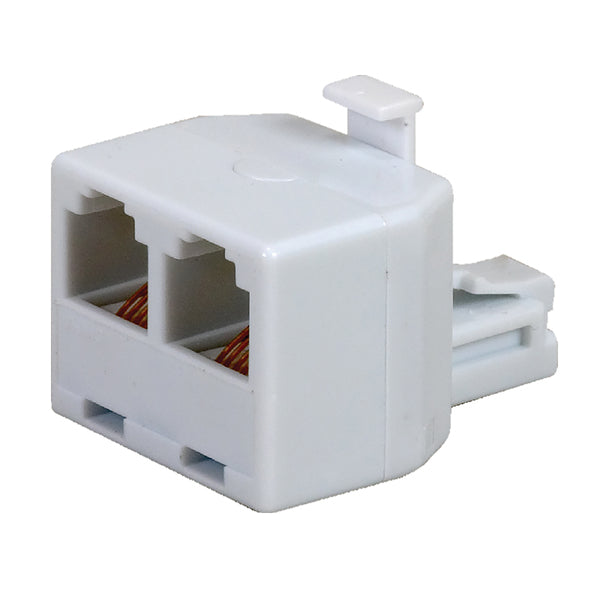 RCA DUPLEX MOD JACK WHT