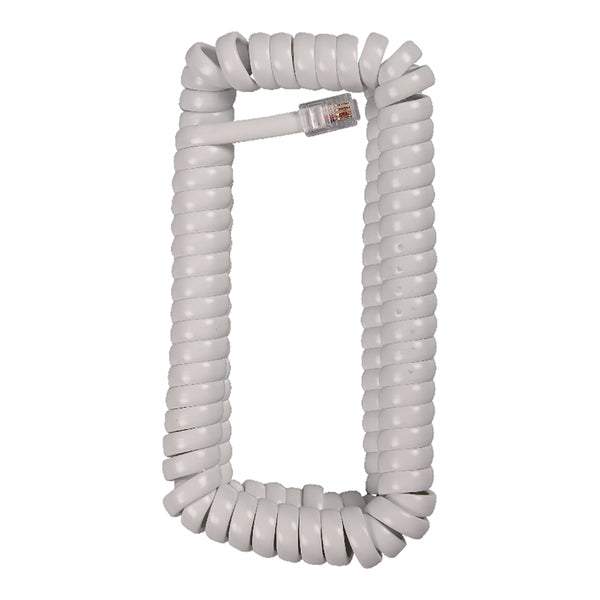 RCA 12FT PHONE COIL CORD WHT