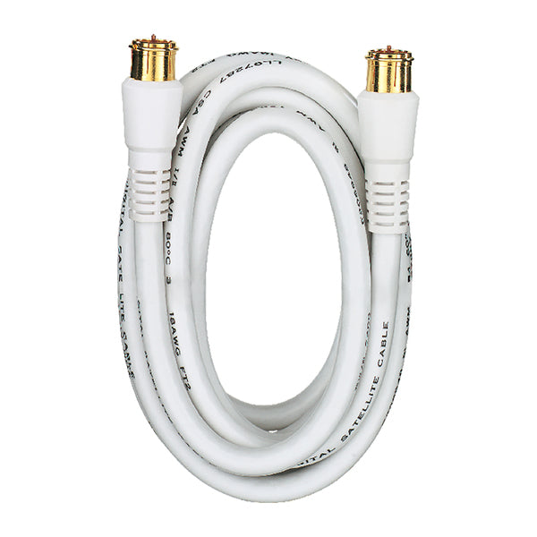 RCA 6FT RG6 CABLE WHT