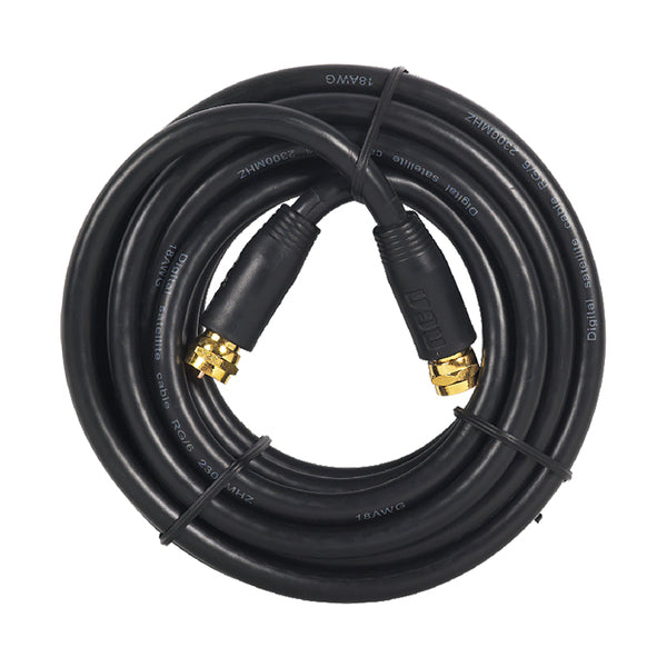 RCA 12FT RG6 COAX CBL BLK