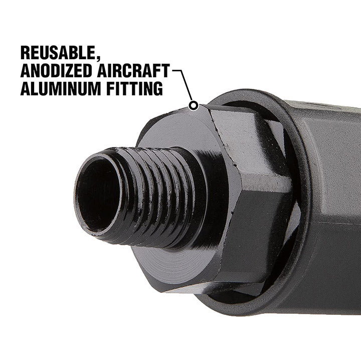 Flexzilla Pro Air Hose Reusable Fitting with Ball Swivel 3/8 in