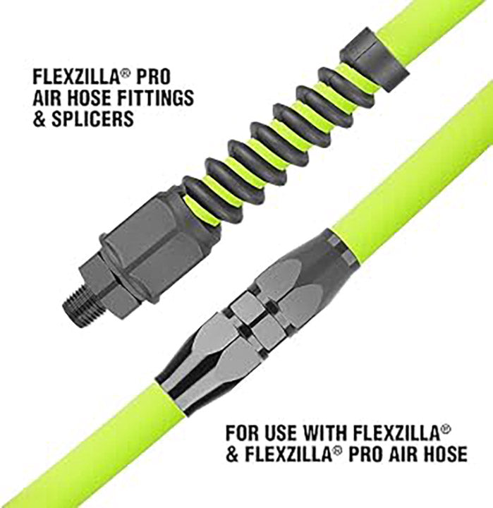 Flexzilla Pro Air Hose Reusable Fitting with Ball Swivel 3/8 in