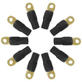 XScorpion Ring Terminal 1/0ga. - Black (10 pack)