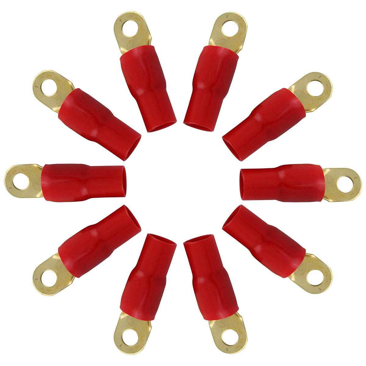 XScorpion Ring Terminal 1/0ga. - Red (10 pack)