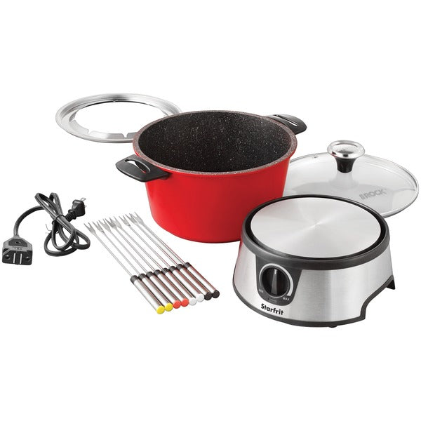 THE ROCK(TM) BY STARFRIT(R) 3.2QT ELEC FONDUE SET