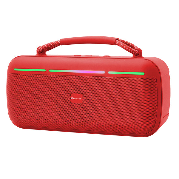 IQ SOUND(R) HALO GLOW PRT BT SPKR RED