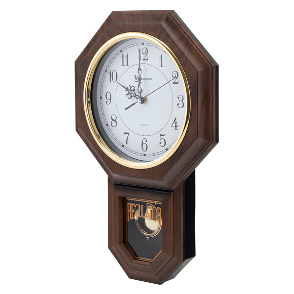 TIMEKEEPER 17IN WOOD PENDULUM CLK