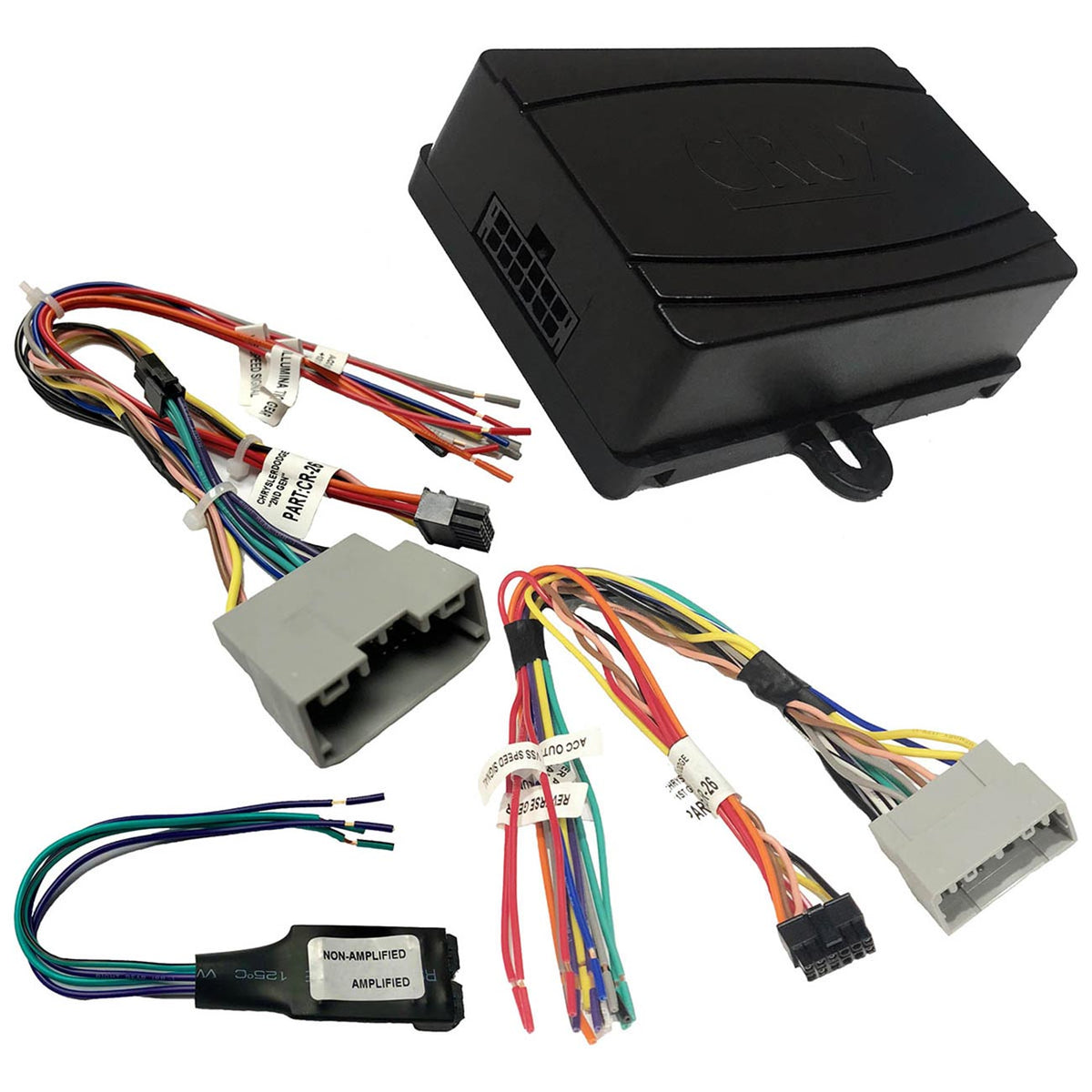CRUX Radio Replacement Interface with SWC Retention for Select ’05-’18 Chrysler/Dodge/Jeep Vehicles