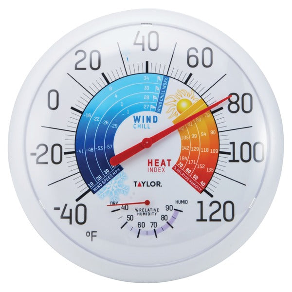 TAYLOR(R) PRECISION PRODUCTS 13.25IN RED DIAL THERMO